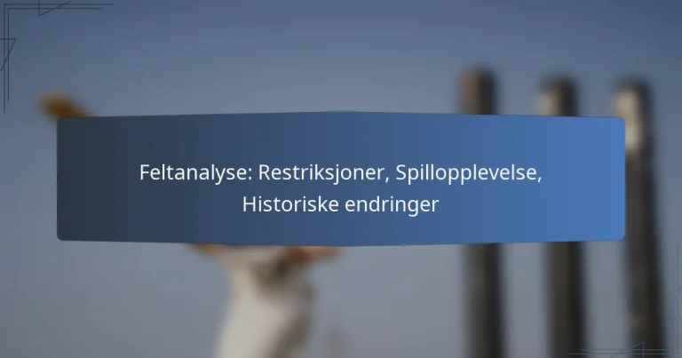 Feltanalyse: Restriksjoner, Spillopplevelse, Historiske endringer